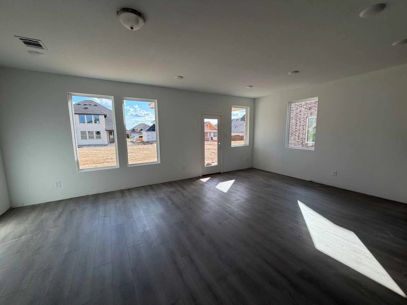 Open Living-Dining Room Construction Progress