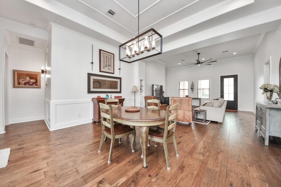 Furnished interior view inside a new home in , Sugar Land (Image 28).