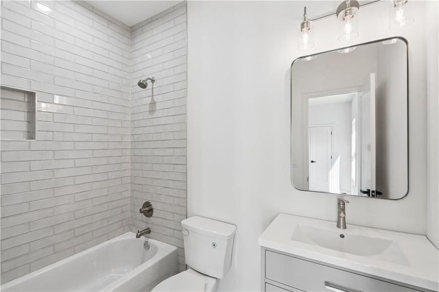 Furnished interior view inside a new home in , Decatur (Image 9).