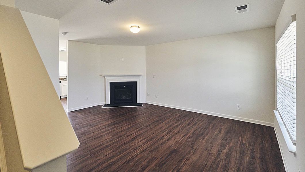 Representative unfurnished interior of a home built from the Rachel by D.R. Horton in Fishel Village, Winston-Salem (Image 9). Representative unfurnished interior of a home built from the Rachel by D.R. Horton in Fishel Village, Winston-Salem (Image 9).