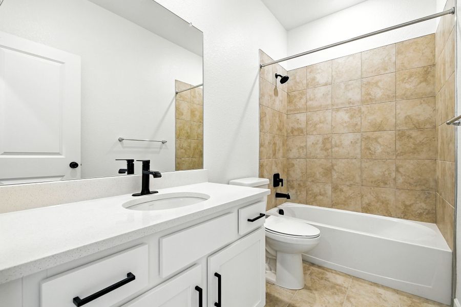 Furnished interior view inside a new home in Trailstone, Arvada (Image 11).