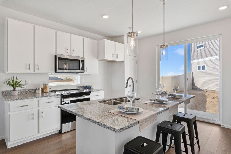 Furnished interior view inside a new home in Green Valley Ranch, Aurora (Image 12). Furnished interior view inside a new home in Green Valley Ranch, Aurora (Image 12).