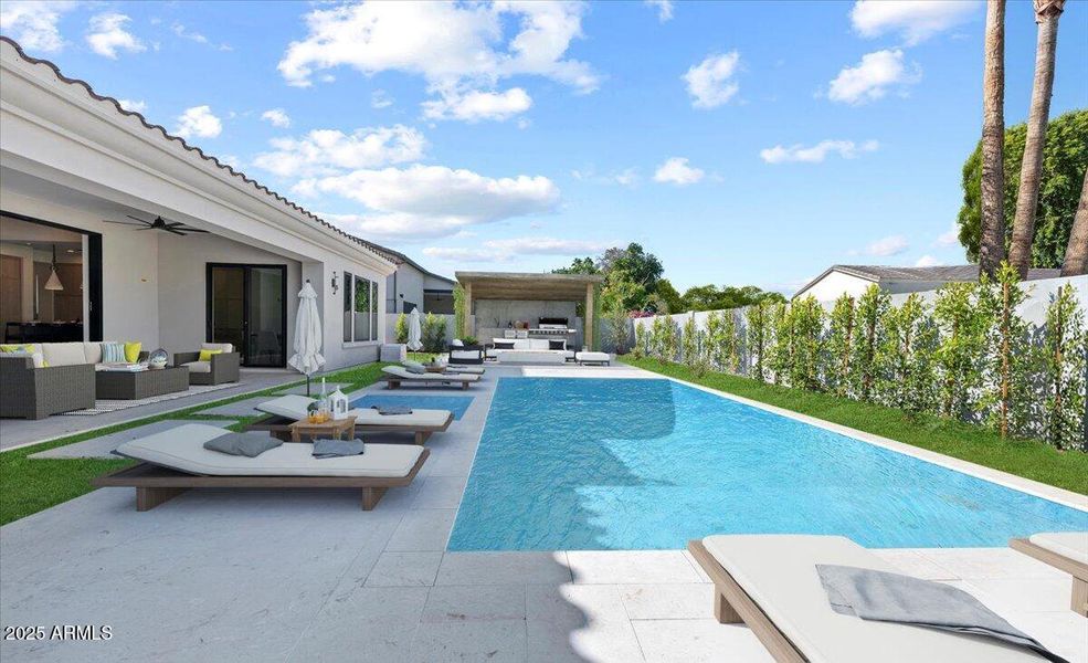 Resort like backyard Resort like backyard