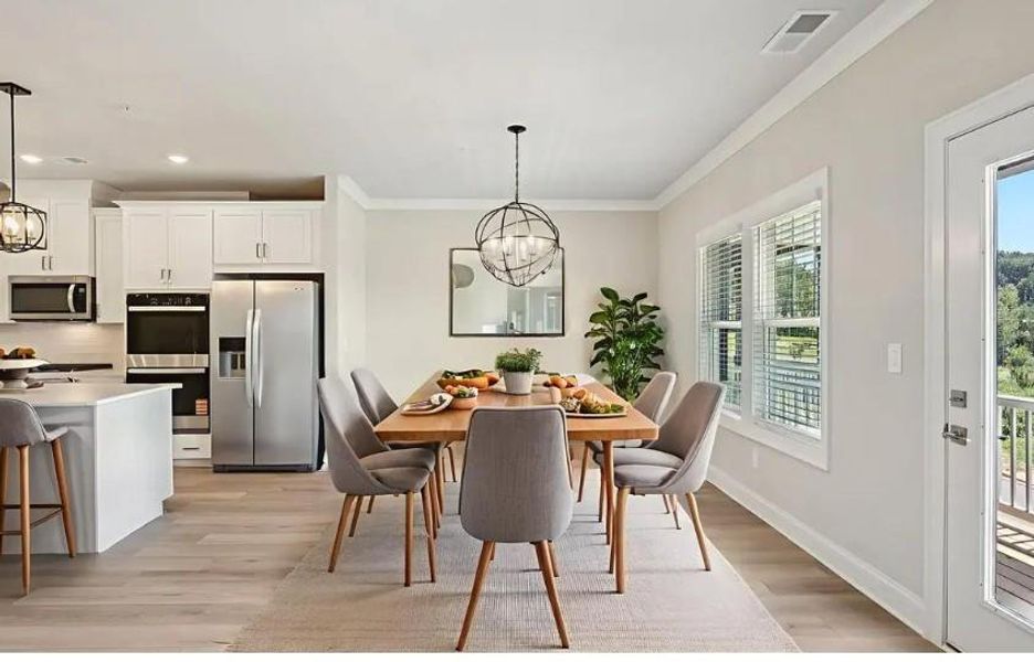 Furnished interior view inside a new home in , Cumming (Image 8). Furnished interior view inside a new home in , Cumming (Image 8).