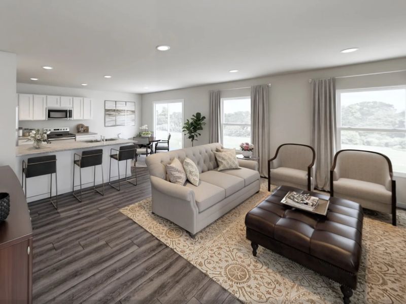 Representative furnished interior of a home built from the Glacier by National HomeCorp in Victory Estates, Mabank (Image 16).