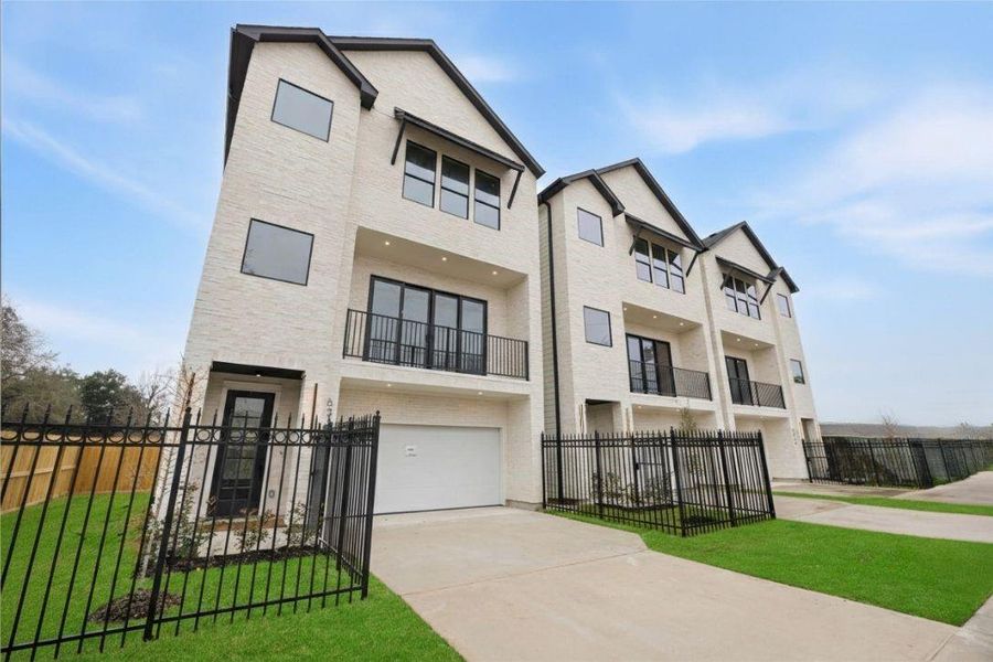 Front exterior of a new home in , Houston, TX, highlighting curb appeal (Image 2). Front exterior of a new home in , Houston, TX, highlighting curb appeal (Image 2).