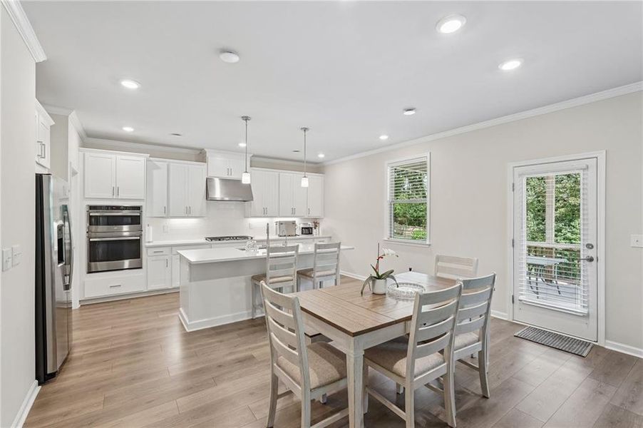 Furnished interior view inside a new home in Haley Station, Canton (Image 35).