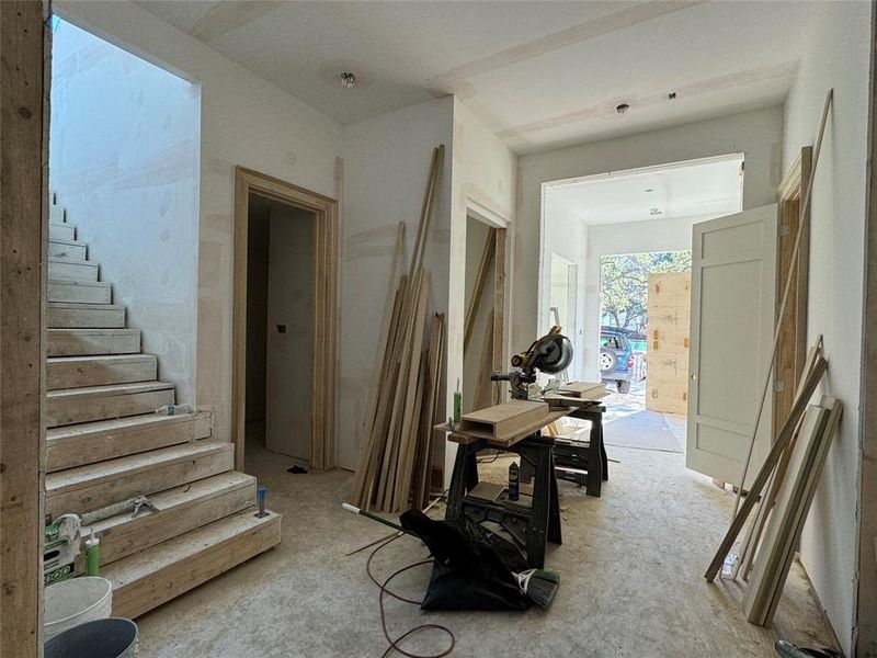 Main Staircase. Under construction as of 1/19/24.