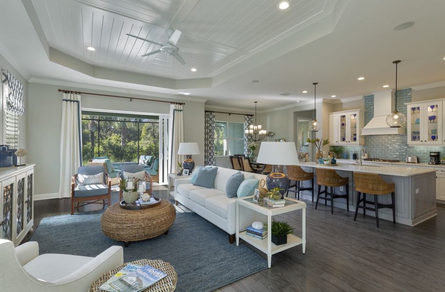 Representative furnished interior of a home built from the Bright Meadow 2 by Neal Communities in Verandah, Fort Myers (Image 15).