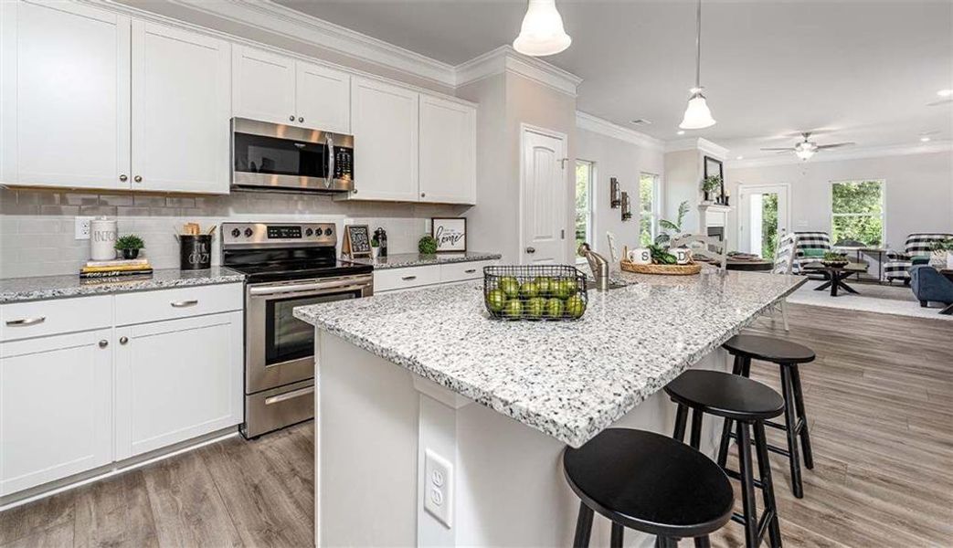 Furnished interior view inside a new home in Saddle Ridge, Calhoun (Image 4).