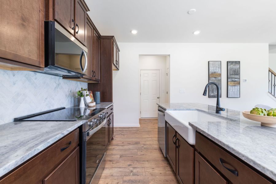 Furnished interior view inside a new home in Tanglewood East, Angier (Image 4). Furnished interior view inside a new home in Tanglewood East, Angier (Image 4).