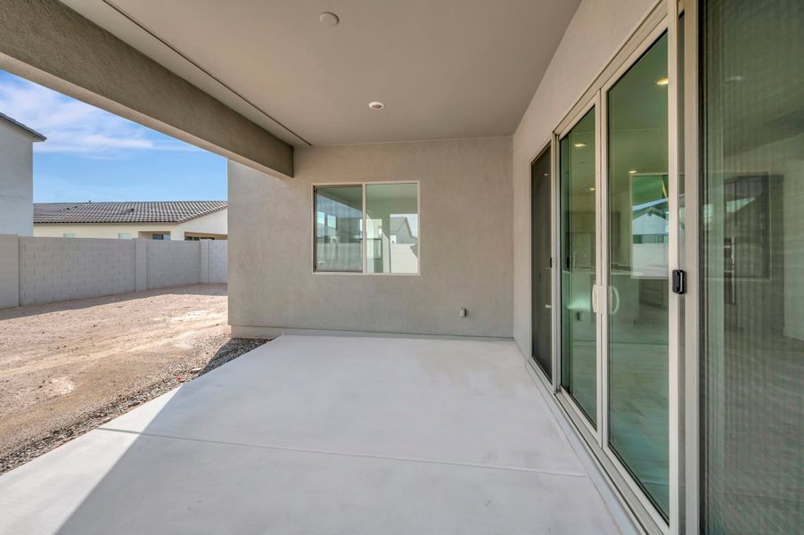 Exterior details and patio area of a home in Soleo, San Tan Valley (Image 3). Exterior details and patio area of a home in Soleo, San Tan Valley (Image 3).