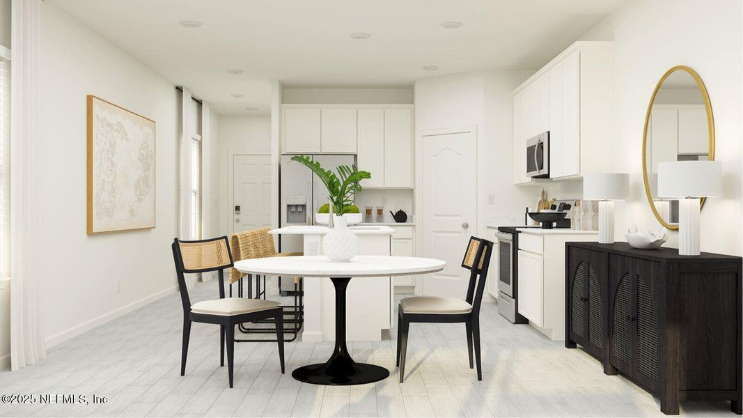 Furnished interior view inside a new home in Silver Falls Single Family at SilverLeaf, St. Augustine (Image 13).