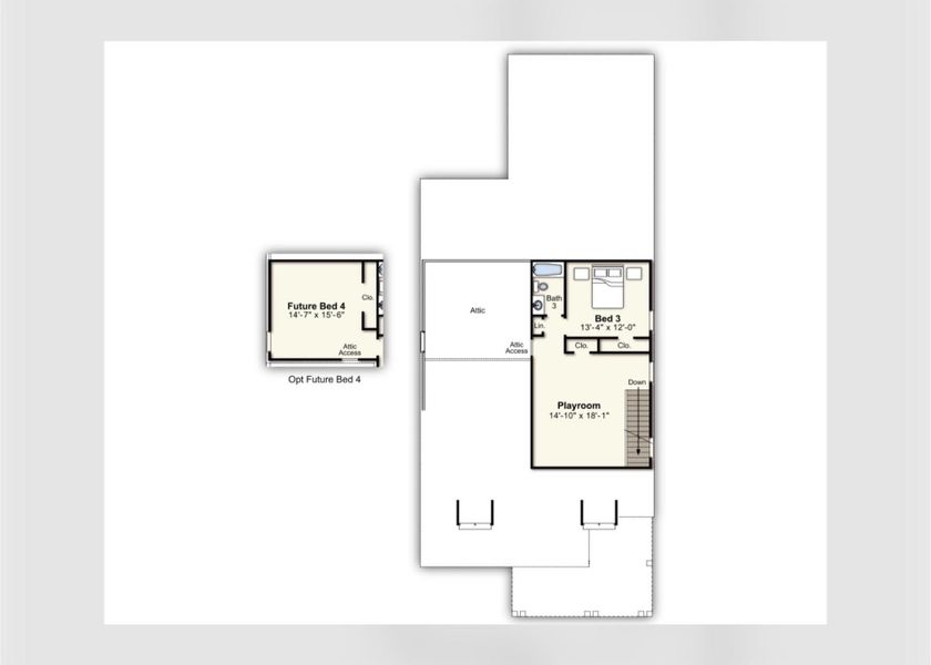 2D floor plan layout of this home in Lockwood, Collierville, TN (Image 3). 2D floor plan layout of this home in Lockwood, Collierville, TN (Image 3).