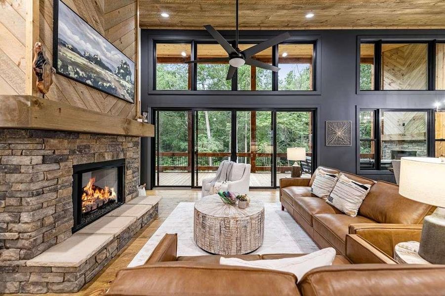 Furnished interior view inside a new home in , McCaysville (Image 42).