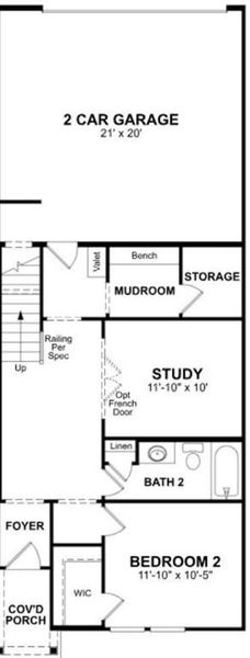 Beazer Homes Bayside Caspian plan