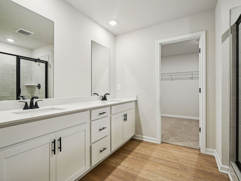 The Taylorsville floorplan with the Divine White interior package.