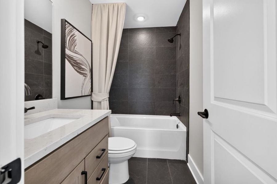 Representative furnished interior of a home built from the Wynfield by Pulte Homes in Bleckley Station, Ball Ground (Image 17).
