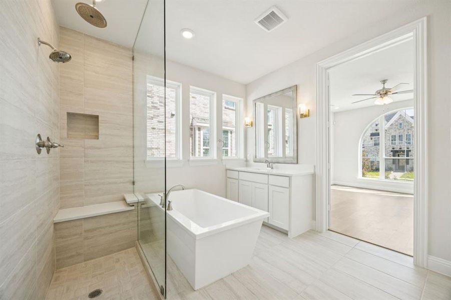 Furnished interior view inside a new home in Trails at Cottonwood Creek, Rowlett (Image 3).