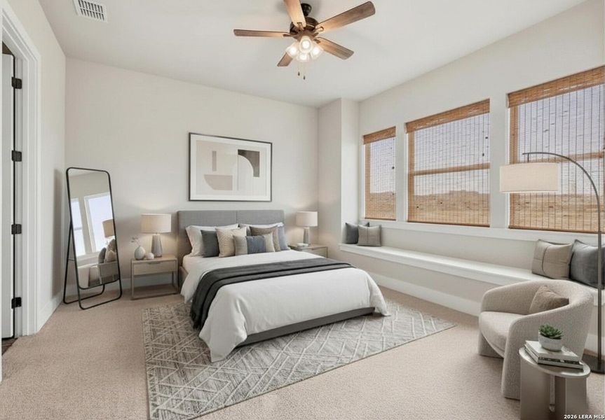 Furnished interior view inside a new home in Crown Ridge Manor, San Antonio (Image 8).