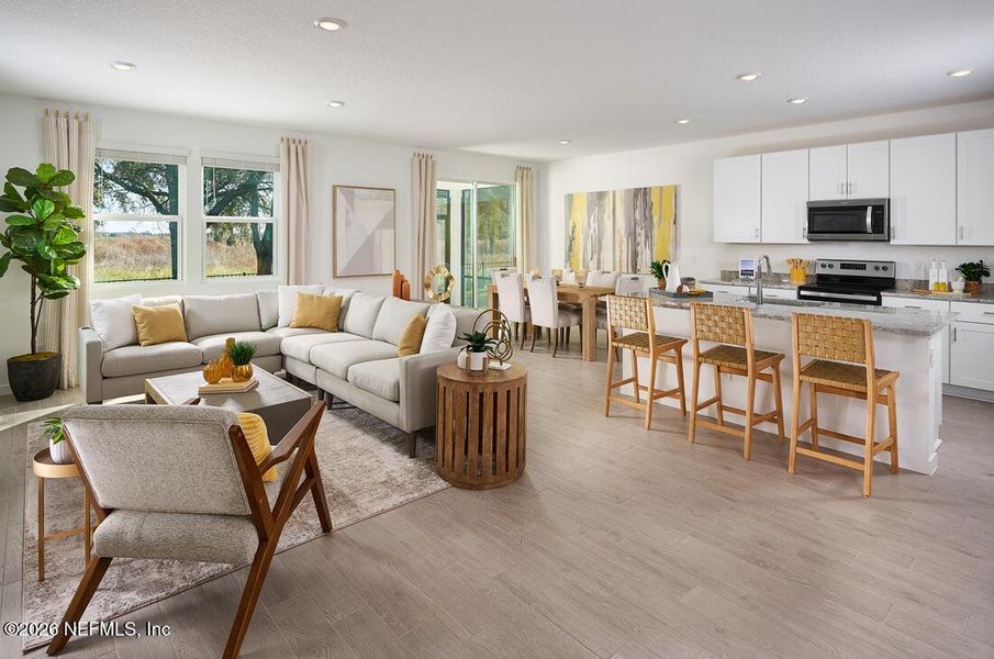 Furnished interior view inside a new home in , Palm Coast (Image 4).