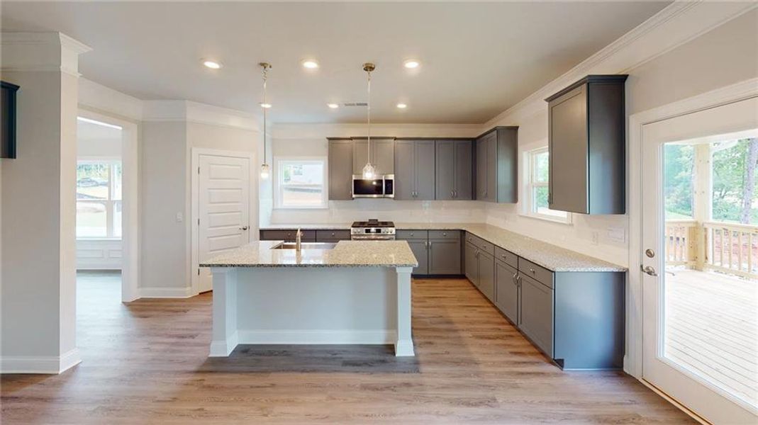 Furnished interior view inside a new home in Mirror Lake at South Harbour, Villa Rica (Image 7).
