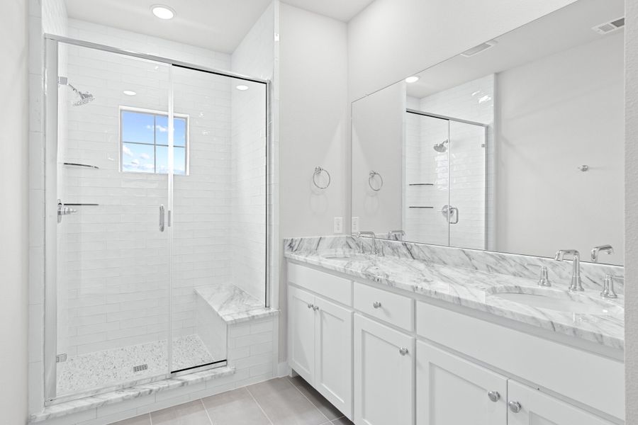Furnished interior view inside a new home in Wildridge, Oak Point (Image 16).