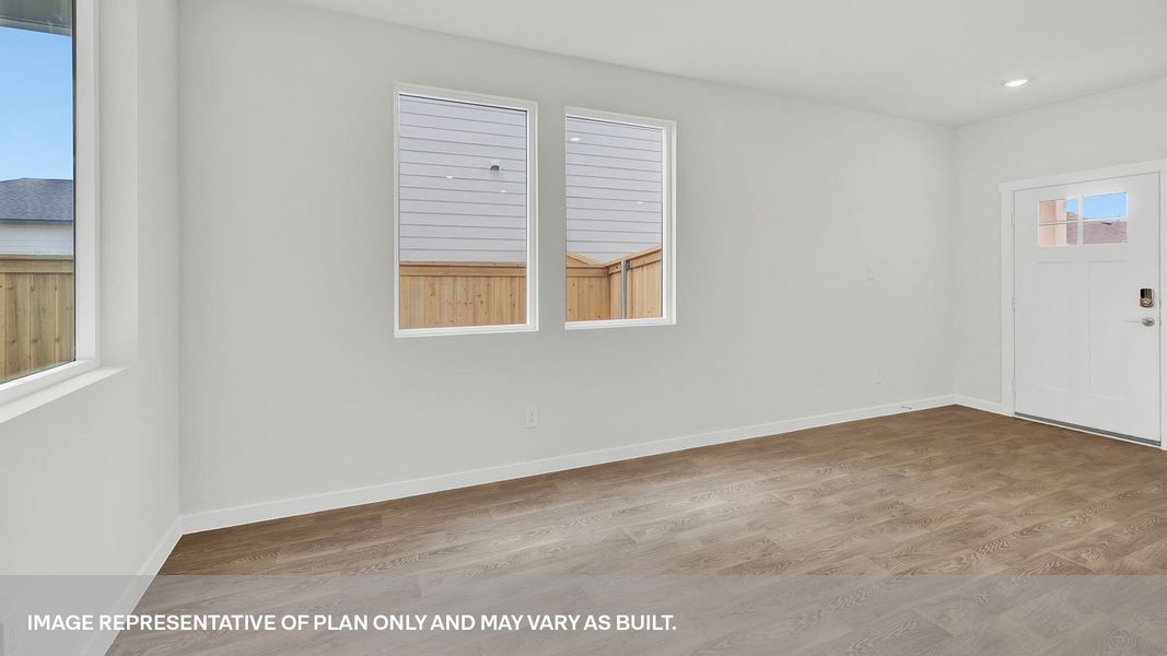 Representative unfurnished interior of a home built from the The Lyndon by D.R. Horton in Mayfair, New Braunfels (Image 7).