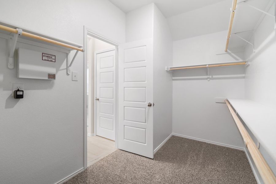 Walk-In Closet | Concept 1660 at Hunters Ridge in Crowley, TX by Landsea Homes