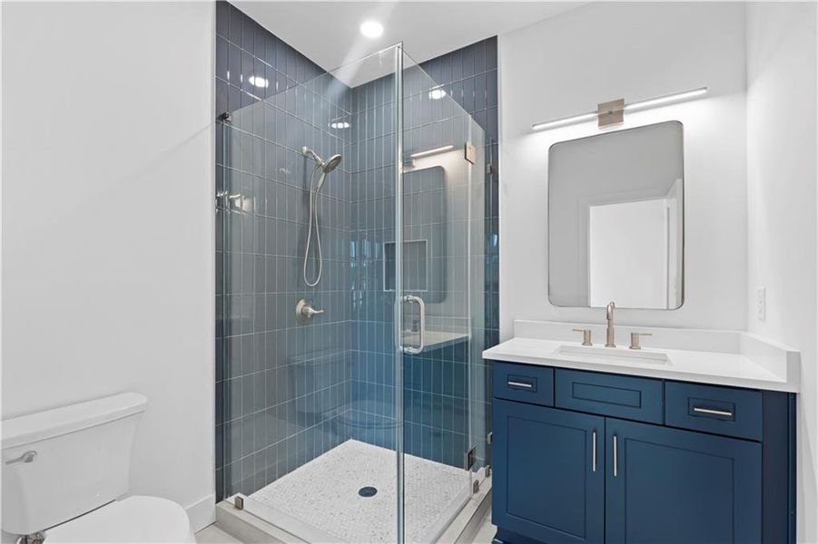 Furnished interior view inside a new home in , Suwanee (Image 10).