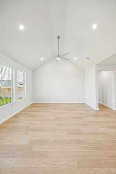 Living Room in the Masters home plan by Trophy Signature Homes – REPRESENTATIVE PHOTO