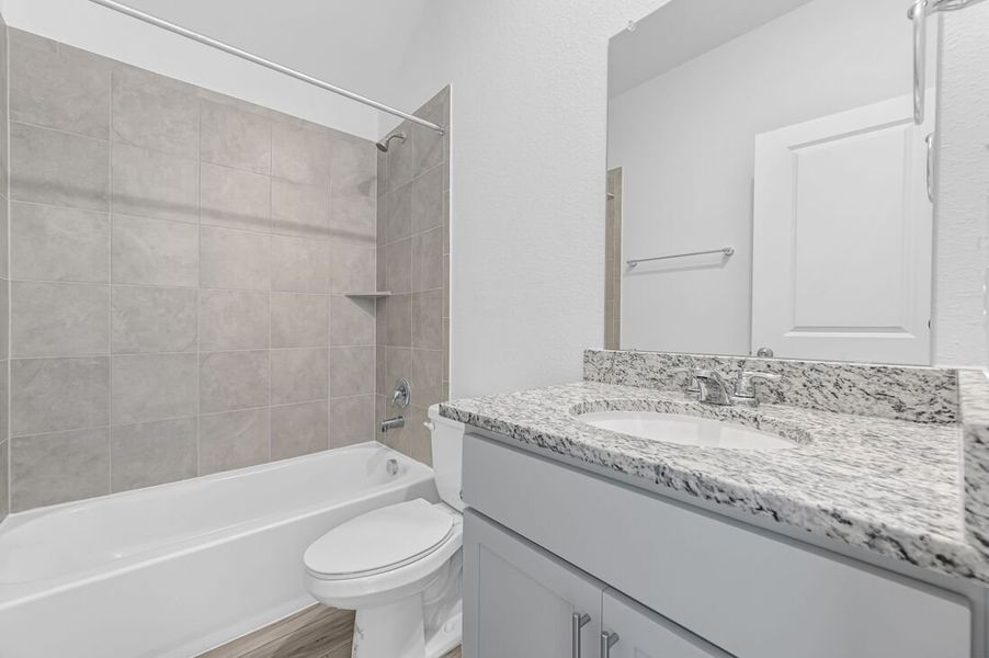 Furnished interior view inside a new home in Emory Crossing 50s, Hutto (Image 8).