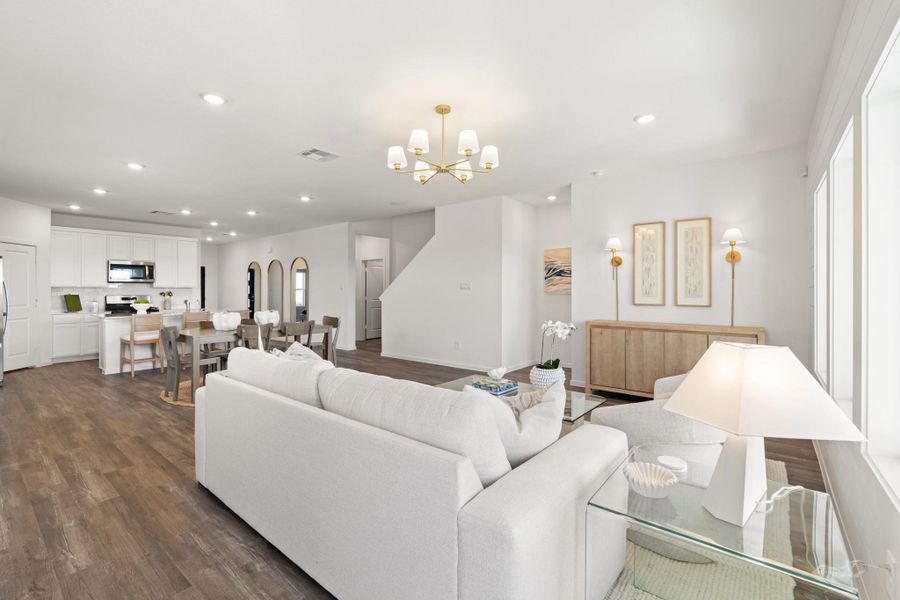 Furnished interior view inside a new home in Newport Pointe, Crosby (Image 12).