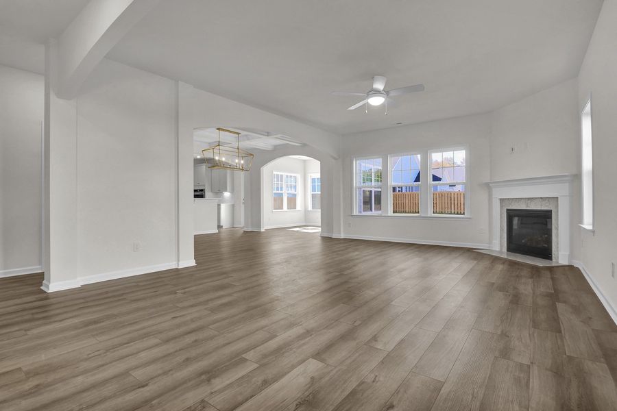 Spacious, unfurnished interior of a new home in Grand Park, Leland (Image 21).