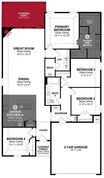Beazer Homes Whitewing Trails Brooks floorplan. Beazer Homes Whitewing Trails Brooks floorplan.