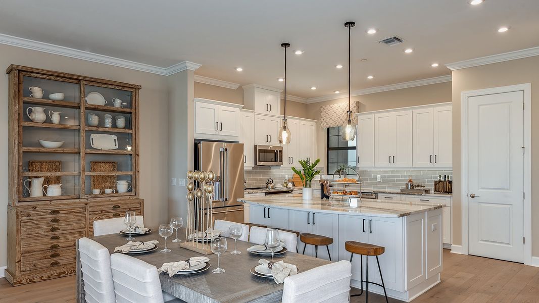 Furnished interior view inside a new home in Esplanade by the Islands Coach Homes, Naples (Image 10).
