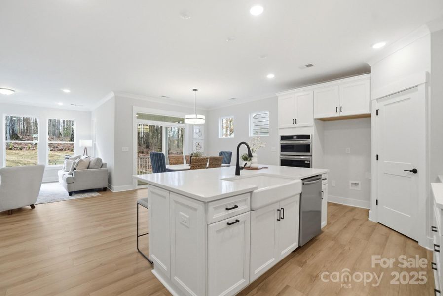 Furnished interior view inside a new home in Villas at Prestwick, Mooresville (Image 34).