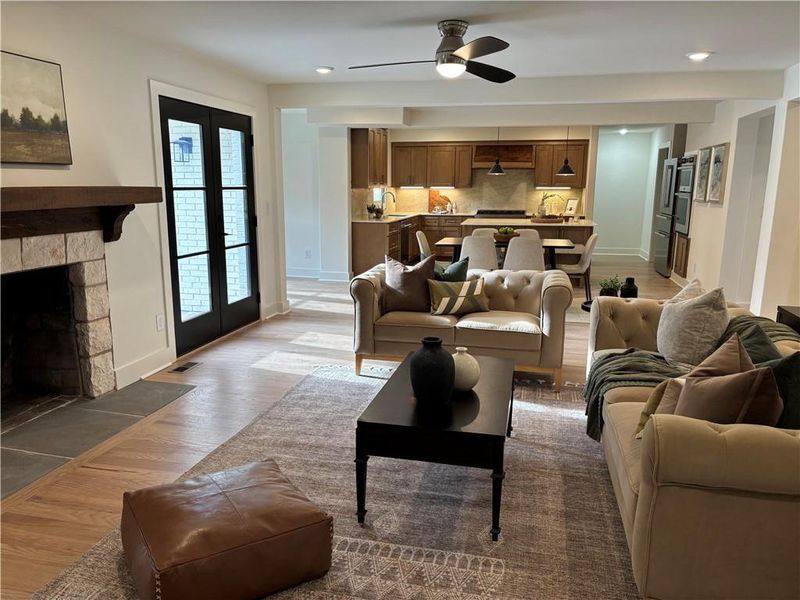 Furnished interior view inside a new home in , Roswell (Image 13).