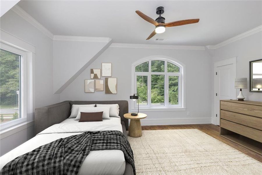 Furnished interior view inside a new home in , Roswell (Image 41).