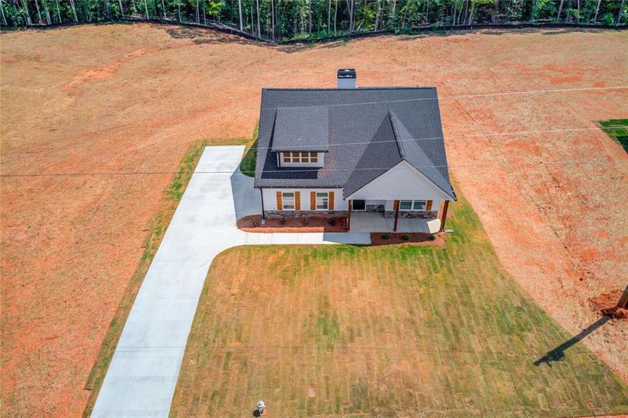 Front exterior of a new home in , Eastanollee, GA, highlighting curb appeal (Image 19). Front exterior of a new home in , Eastanollee, GA, highlighting curb appeal (Image 19).
