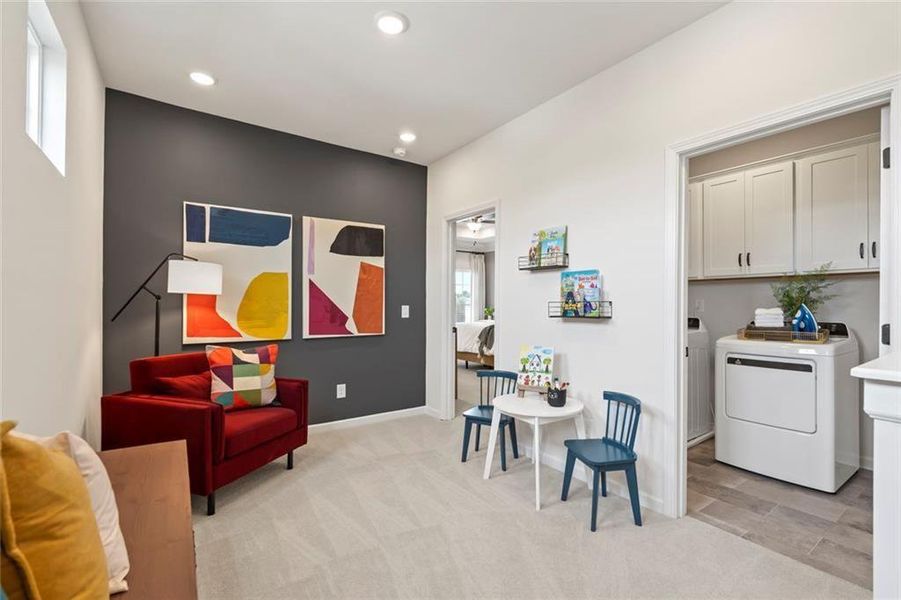 Furnished interior view inside a new home in Franklin Manor, Lawrenceville (Image 6).