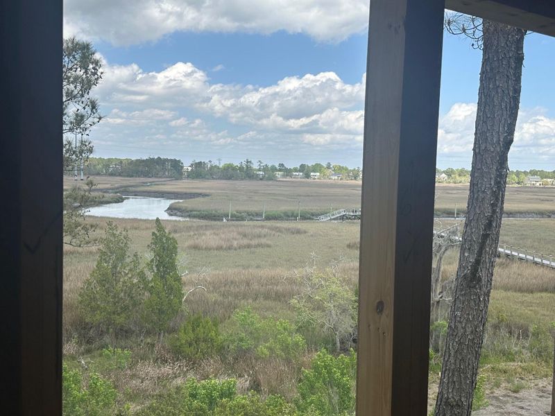 Exterior details and patio area of a home in The Preserve at Pennys Creek, Johns Island (Image 13).