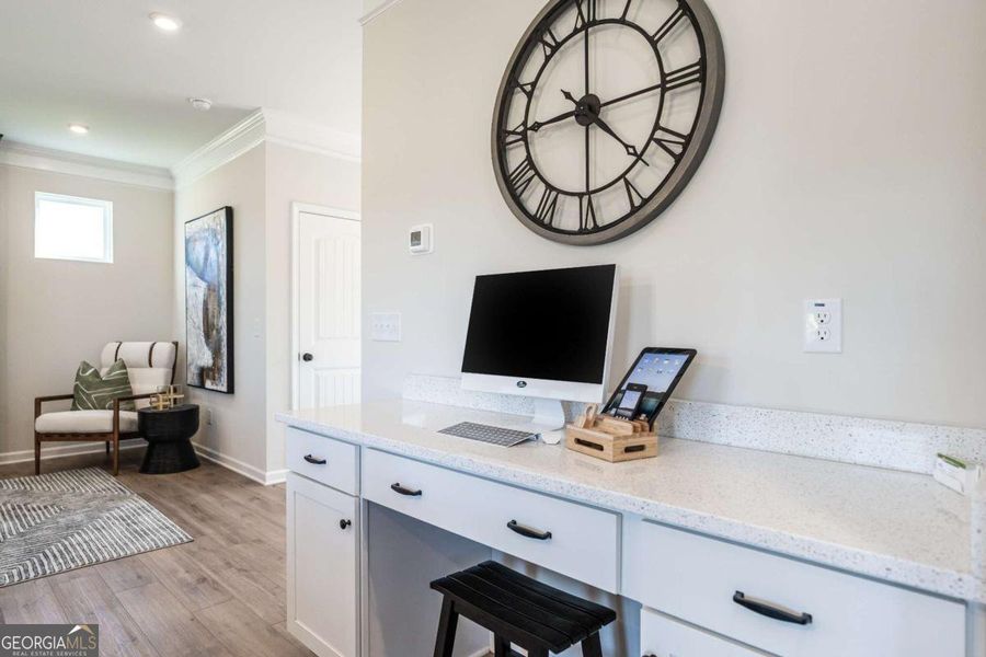 Furnished interior view inside a new home in Trellis Park, Hampton (Image 26). Furnished interior view inside a new home in Trellis Park, Hampton (Image 26).