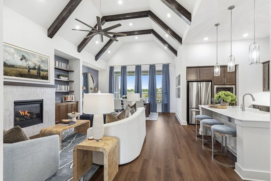 Representative Family Room - some options shown