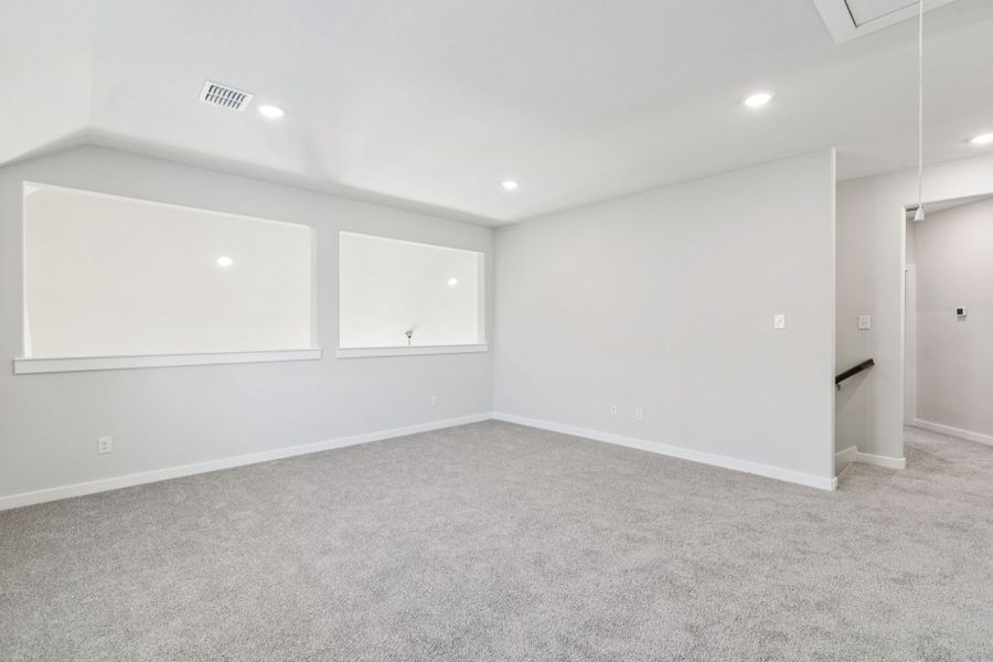 Game Room in the Winters home plan by Trophy Signature Homes – REPRESENTATIVE PHOTO Game Room in the Winters home plan by Trophy Signature Homes – REPRESENTATIVE PHOTO