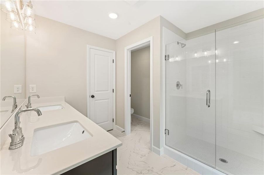 Furnished interior view inside a new home in River Walk Place, Lawrenceville (Image 6).