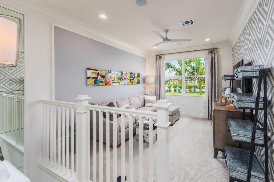 Representative furnished interior of a home built from the Capella by GL Homes in Apex at Avenir, Palm Beach Gardens (Image 8). Representative furnished interior of a home built from the Capella by GL Homes in Apex at Avenir, Palm Beach Gardens (Image 8).