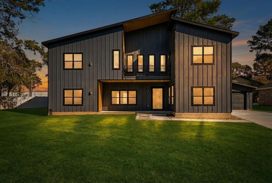 Front exterior of a new home in , Willis, TX, highlighting curb appeal (Image 26).