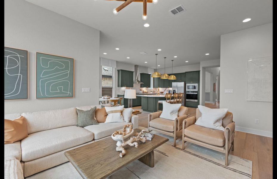 Furnished interior view inside a new home in Corley Farms, Boerne (Image 10).