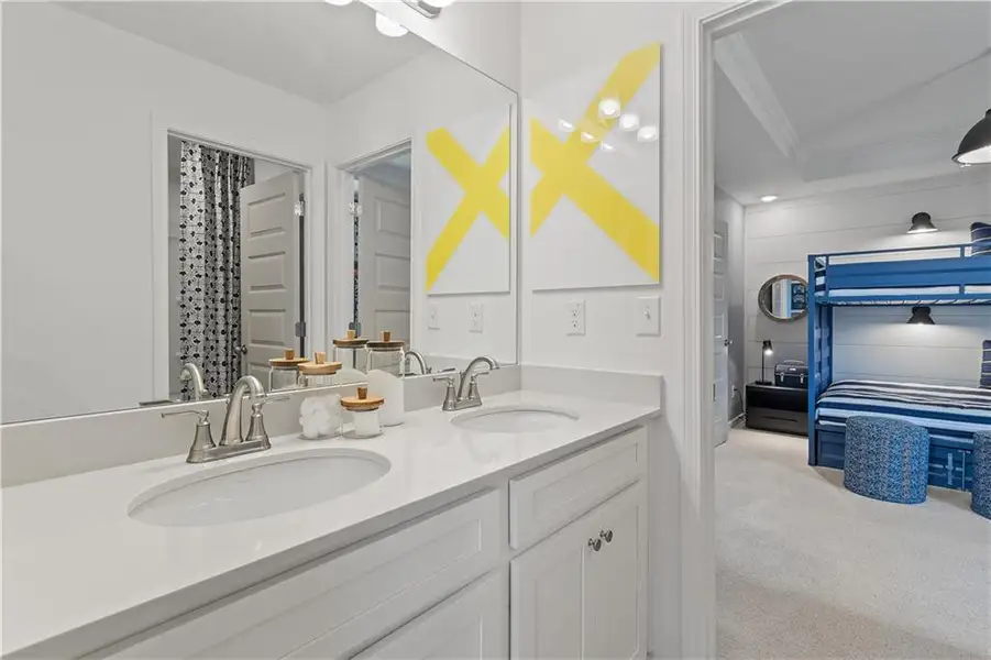 Furnished interior view inside a new home in Westwind Estates, Hampton (Image 22).